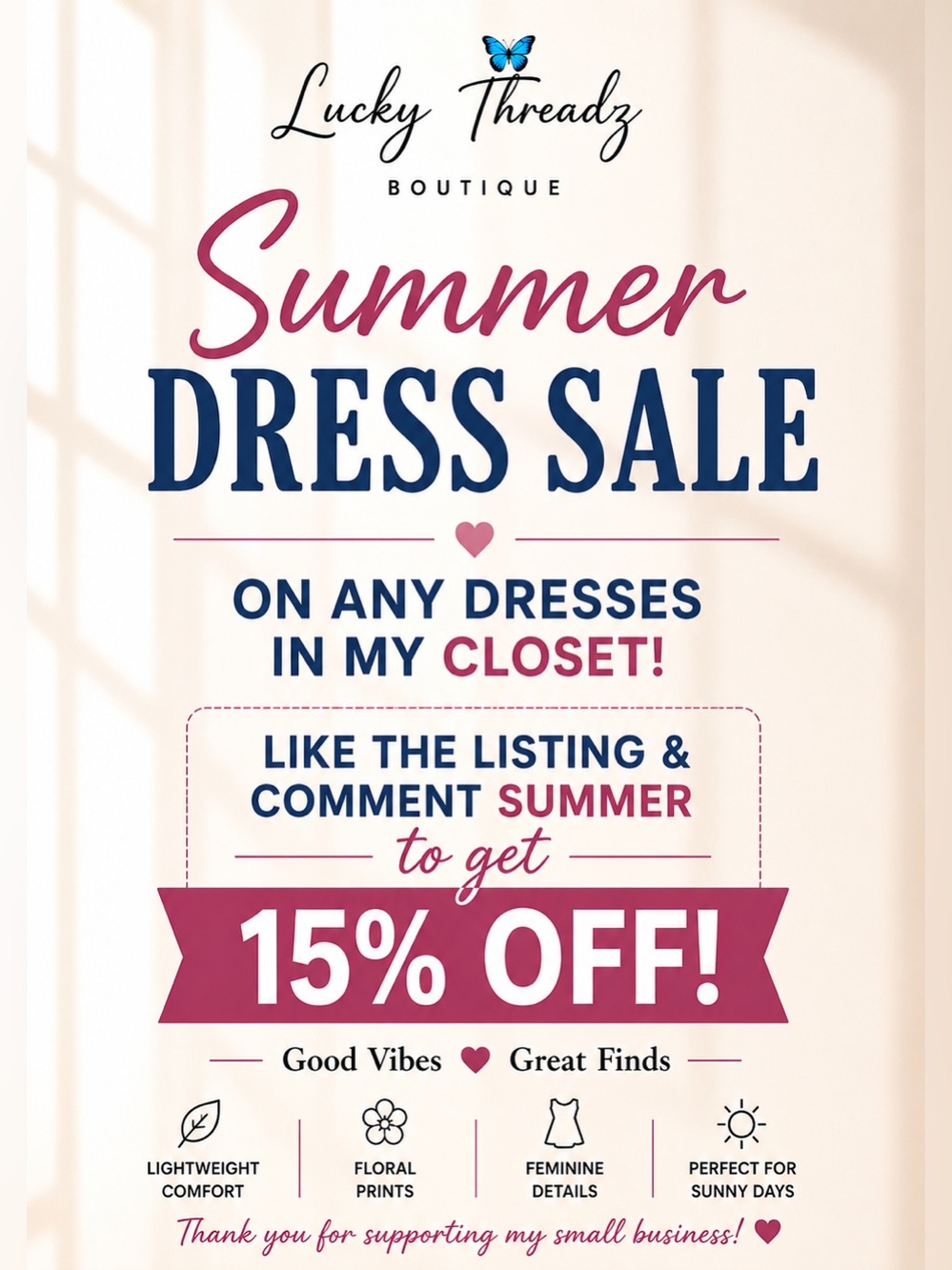 Lucky Threadz Summer  Dress Sale!